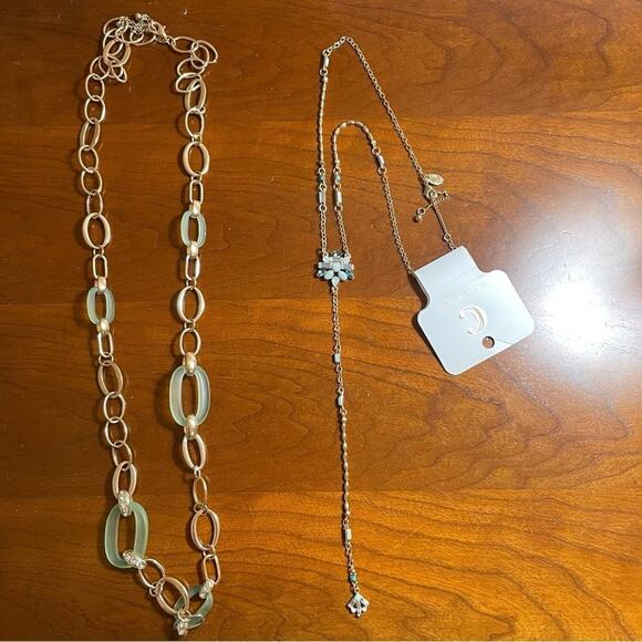 Charming Charlie Gold Tone Green Bundle NEW - Picture 1 of 10